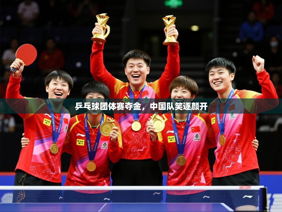 乒乓球团体赛夺金,中国队笑逐颜开 乒乓球团体赛夺金,中国队笑逐颜开