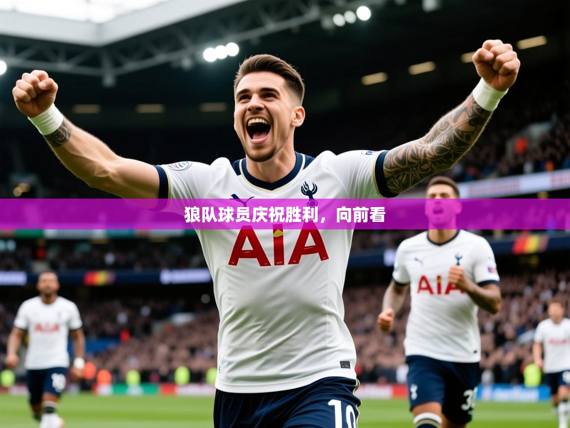 狼队球员庆祝胜利,向前看 狼队球员庆祝胜利,向前看